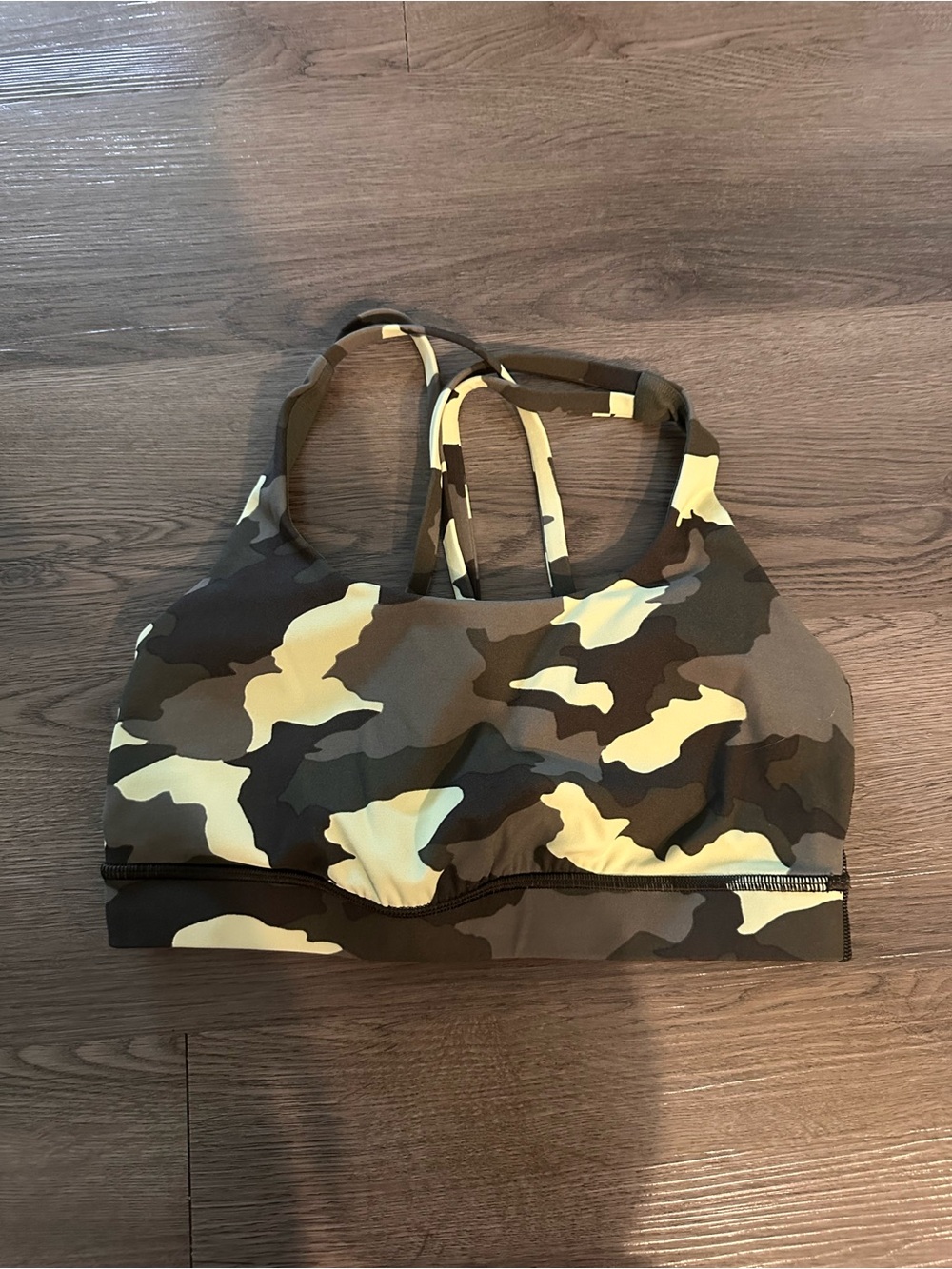Lululemon camo sports bra